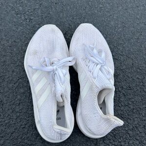 Adidas Women's Classic White Knit Sneakers